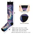 thumbnail image 3 of FORMRS Womens Knee High Socks Casual Long Thick Travel Daily Wear, 1 Pair, Astronaut Pattern, 3 of 6