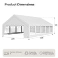 thumbnail image 3 of LAUSAINT HOME 20x30 ft Party Tent, Waterproof Heavy-Duty Event Shelter with Removable Sidewalls for Backyard Parties, Birthday & Camping, 3 of 12