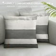thumbnail image 3 of Nawypu  Black White Grey Pillow Covers Light Gray Modern Abstract Art Striped Throw Pillows Farmhouse Outdoor Decorative Pillowcase Square Cushion Cover for Home Couch Bed, 3 of 5