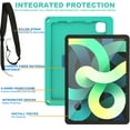 thumbnail image 6 of Dteck Case For iPad Pro 11-inch 2022/2021/2020/2018,Shockproof Rubber Kickstand Case Shoulder Strap Heavy Duty Protection with 360 Degree Hand Strap Cover for iPad Pro 11" 3rd/2nd Gen/2018,Green, 6 of 8