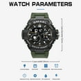 thumbnail image 4 of Findtime Man Watch for Men Sports Quartz Wristwatch Outdoor Waterproof Military Digital Watches Dual Time and Stopwatch Alarm Clock, 4 of 7