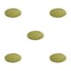thumbnail image 1 of Alfombra artesanal Cateissary poliéster Verde redonda, 1 of 6