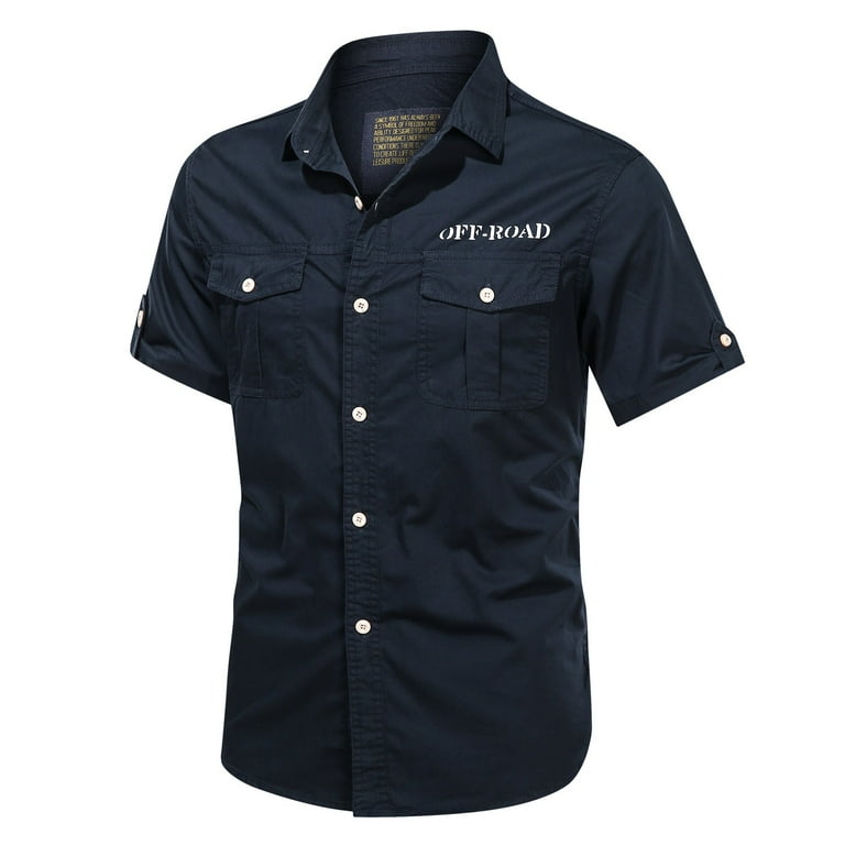 Short sleeve top dress shirts walmart