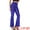 Blue Purple, variant on Unique Bargains Women's Sparkle Bell Bottoms Flare Sequin Pants M Red