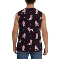 thumbnail image 4 of Kdxio Poodle Dog for Men's Muscle T-shirt,Sleeveless for Workout Running Athletic Gym Lounge Casual, 4 of 7