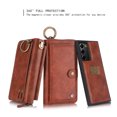 thumbnail image 2 of Allytech Compatible Galaxy Note 20 Ultra Wallet Case,Multi-Functional PU Leather Zip Wristlets Clutch Detachable Magnetic Card Slots Cash Purse Protection Cover for Samsung Galaxy Note 20 Ultra,Brown, 2 of 10