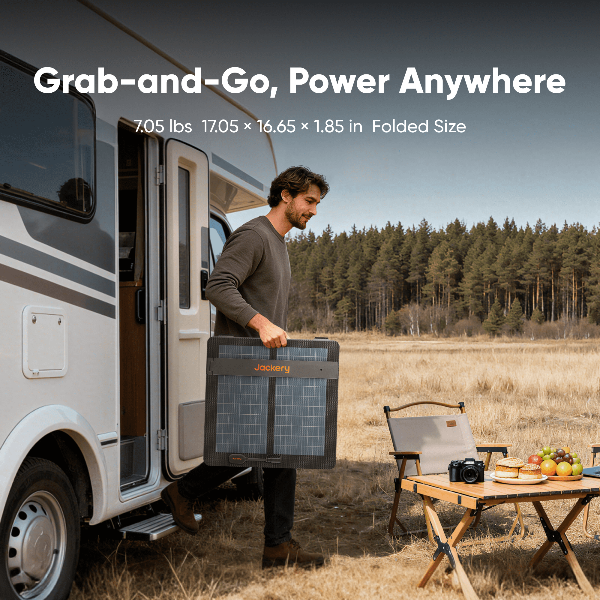 Jackery  SolarSaga 100W Air Foldable Solar Panel for Explorer Power Stations for Explorer Power Stations (240/300/500/1000/1500)