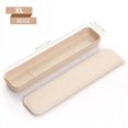 thumbnail image 1 of 21/23/24/28cm PP Portable Travel Tableware Storage Box Case Food Grade Dinnerware Kitchen Fork Spoon Box For Kid School Cutlery 28CM Beige, 1 of 6