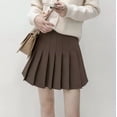 thumbnail image 4 of Mini Short Falda Plisada Cremallera Lateral Elegante Mujer, 4 of 8