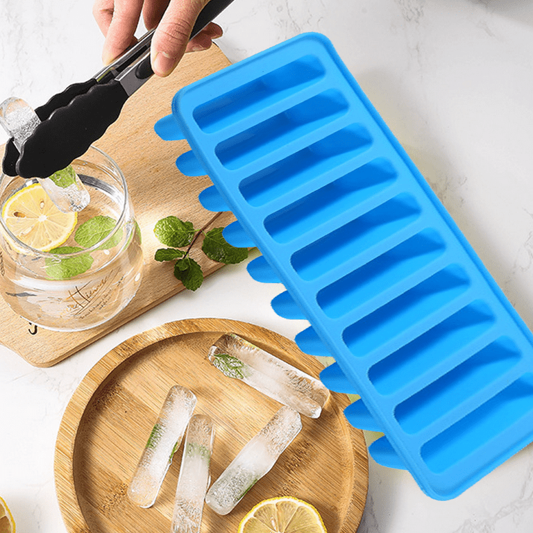 Webake 3-Pack Silicone Ice Cube Tray, Ice Cube Mold 12 Cavity, Ice Cube  Sticks for Bottled Beverage, Water Bottles, Sport Drinks, Bottled Soda :  : Home