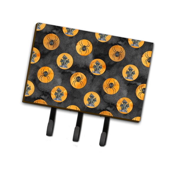 Watecolor Halloween Circles Leash or Key Holder