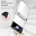 thumbnail image 5 of Compatible Transparent Case for Samsung Flip 4 Case Clear Flip 3 with S Pen,Hinge Protective Galaxy Flip 3 Case Cover for Galaxy Z Flip 4 Clear Case,Galaxy Z Flip 4 5g case with S Pen Holder, 5 of 7