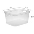 thumbnail image 3 of Sterilite Tall Storage Bin Plastic, Clear, Set of 6, 3 of 9