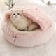 thumbnail image 3 of Cat House All Seasons Cat Sleep Bag Cesta cálida Cojín suave (Rosa 35 * 35 cm), 3 of 6