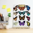 thumbnail image 6 of FMSHPON Coloured Butterflies Clipboard Hardboard Wood Nursing Clip Board and Pull for Standard A4 Letter 13x9 inches, 6 of 7