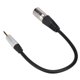 thumbnail image 1 of Cable Adaptador Macho XLR Mono Macho Chapado En Oro De 3,5 Mm Con Carcasa Exterior De aleación De Zinc De PVC Para Equipos De Audio, 1 of 7