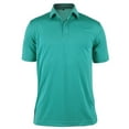 thumbnail image 1 of Monterey Club Men's Hidden Placket Lightweight Solid Golf Polo Shirt #3660, 1 of 2