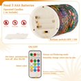 thumbnail image 5 of Yayeee Flameless Candles with Remote Flickering Battery Operated Multi Color Changing, White Floral Garden, 5 of 7
