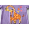 thumbnail image 5 of POPTEM Toddler Girl Pajamas Long Sleeves Giraffe Pjs Cotton Sleepwear 2-Piece Purple 2T, 5 of 8
