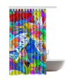 thumbnail image 2 of WOPOP Butterfly Waterproof Polyester Bathroom Shower Curtain 66x72 Inches, 2 of 2
