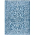 thumbnail image 2 of SAFAVIEH Courtyard Darin Traditional Indoor/Outdoor Area Rug, 9' x 12', Navy/Ivory, 2 of 16