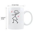 thumbnail image 2 of HiiKaa Coffee Mug Sets for Couples-Funny His & Her Gifts-Husband and Wife Anniversary Presents-Mr and Mrs Wedding or Engagement Gift,White, 2 of 7