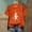 18-Orange, variant on SOOMLON Halloween T Shirts for Women Plus Size Short Sleeve Ghost Pumpkin Outfits Crewneck Hand Prints Bats Party Attire Spider Witch Apparel Witch Hat Themed Clothing Purple 3XL