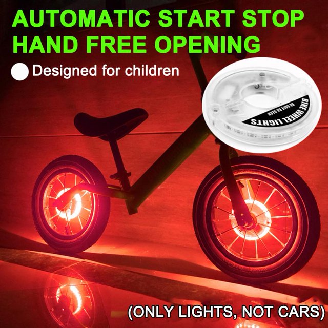 Luces de radios de rueda de bicicleta inteligente Lámpara de decoración de bicicleta de equilibrio LED (rojo)