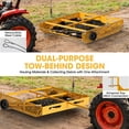 thumbnail image 3 of Horse Manure Scoop Tow Behind 2 in 1 Manure Collector & Horse Paddock Cleaner, Yellow, 3 of 8