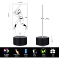thumbnail image 5 of YSITIAN Baseball Light, Baseball Sport Gifts 3D Night Light for Kids, Bedside Lamp with 16 Color Changing I1116-138, 5 of 7