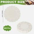 thumbnail image 2 of Uxcell Paper Doilies, Disposable Round Lace Paper Placemats Modern Decorative Placemats Table Mats - Fitting for (Baked/Fried Foods/Wedding/Party Decor/DIY), 5.5" & 200 Pack & White, 2 of 7