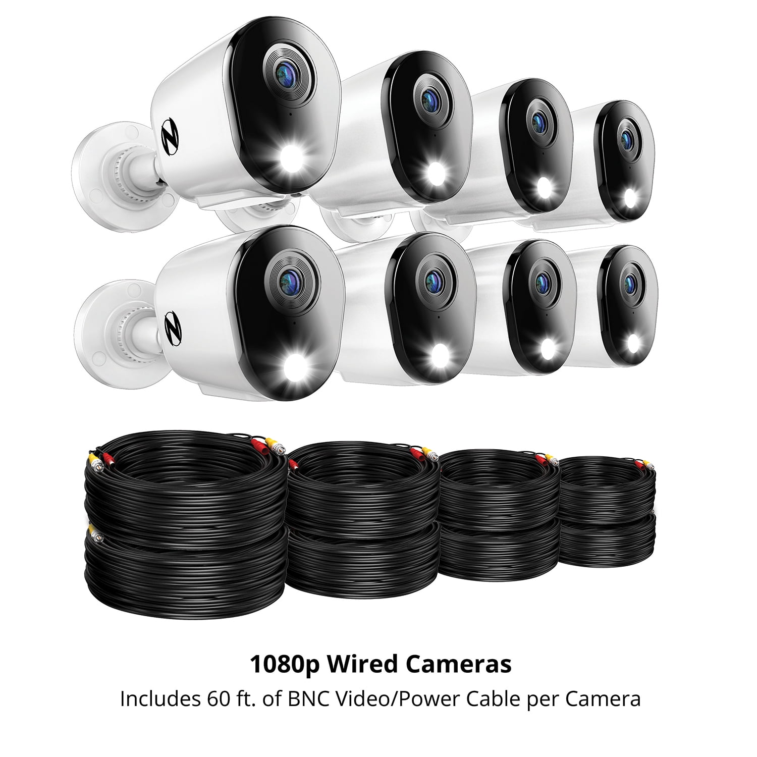 Night Owl 2-Way Audio 12 Channel DVR Security System with 1TB Hard Drive and 8 Wired 1080p Deterrence Cameras