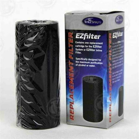 EZFILTER CHARCOAL REPLACEMENT FILTER CARTRIDGE for MOONSHINE FILTER, Removes 