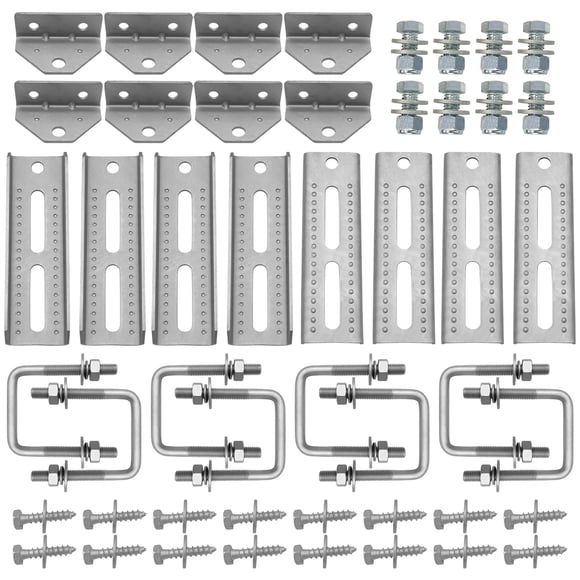 Soportes para literas para remolques de barcos, TENGBASE, galvanizados, 8 pulgadas, 8 unidades