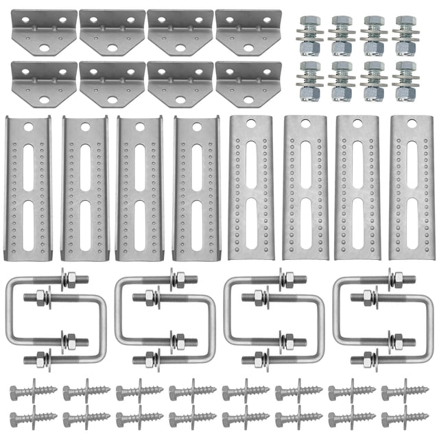 Soportes para literas para remolques de barcos, TENGBASE, galvanizados, 8 pulgadas, 8 unidades