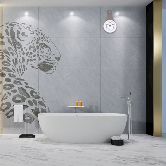 WHAMVOX Waterproof Shower Clock Grey ABS Digital Timer for Bathroom or Kids .5 Inch