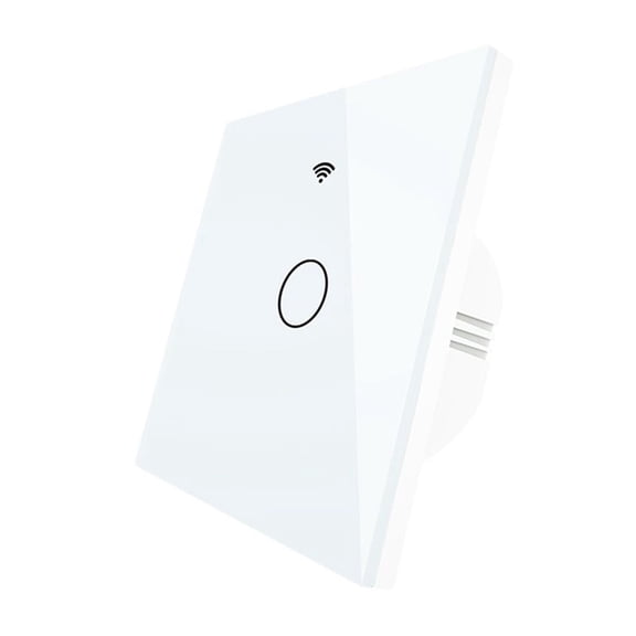 Single Fire Smart Wall Switch No Neutral Wire Needed Wireless Tuya Remote Control Work With Alexa RF433 White ,Trusted and Reliable