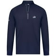 thumbnail image 2 of Men's Levelwear Navy Colorado Avalanche Theory Insignia Core Quarter-Zip Pullover Top, 2 of 3
