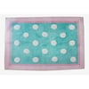 My Baby Sam Pixie Baby Aqua Polka Dot Kids Area Rug