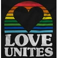 thumbnail image 2 of Inspirational Love Unites Gay Rainbow Hoodie Sweatshirt Women Brisco Brands S, 2 of 4