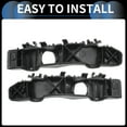 thumbnail image 4 of Soporte de Parachoques Soporte de Parachoques Frontal Montaje para Kia Picanto 2017 ABS Negro 1 Par, 4 of 6