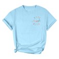 thumbnail image 7 of Jamsmile Womens Tshirts Summer Graphic Club Letters Print O-Neck Tshirts Cute Tops Casual Athletic Tees Shirts Plus Size Workout T-Shirts, 7 of 7