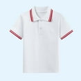 thumbnail image 4 of Cethrio Boys Polo Shirts, Short Sleeve Pullover Cotton Collared School Uniform Shirts Red Size 3-4 T, 4 of 4