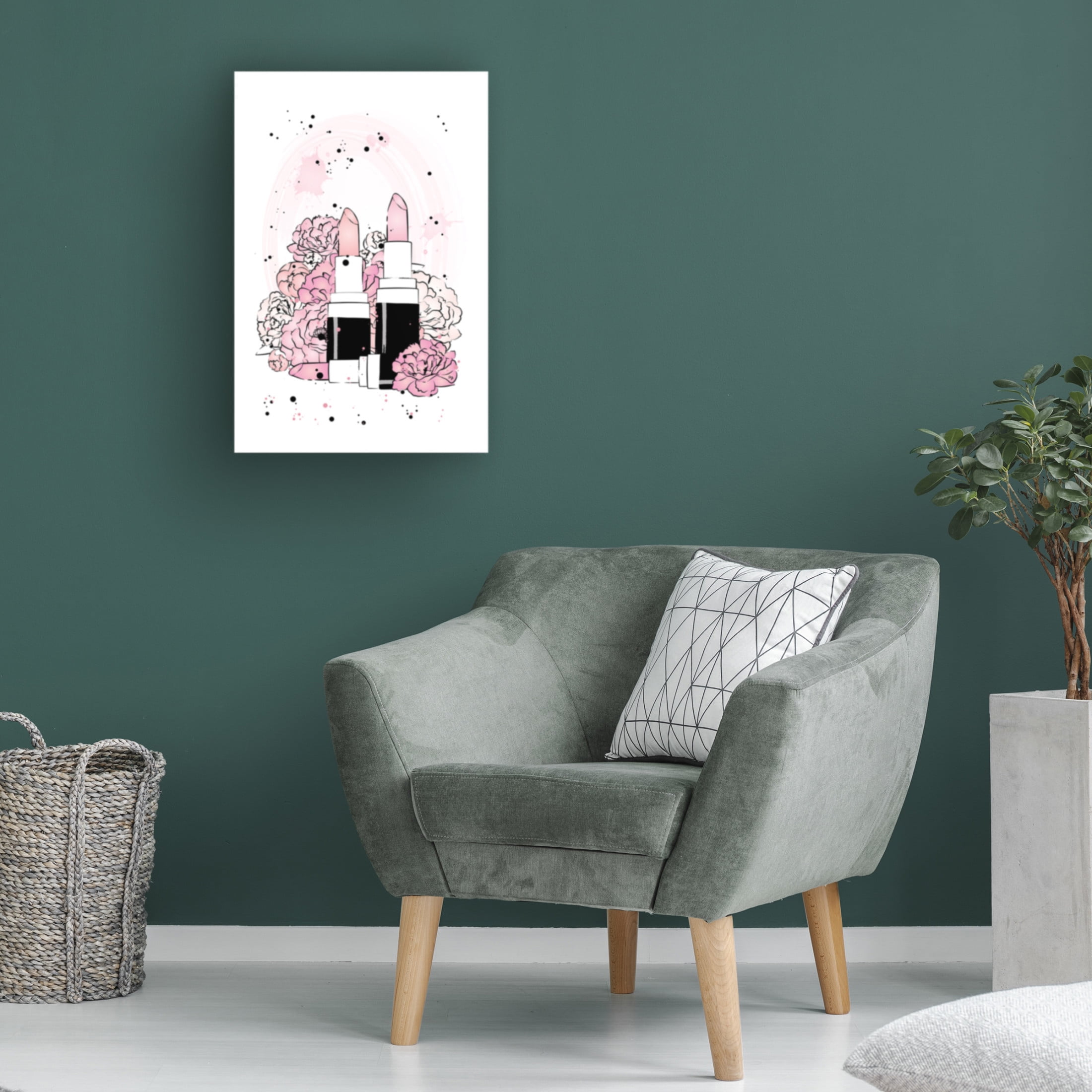 Trademark Fine Art Martina   Peony Lipstick Canvas Wall Art