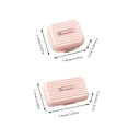 thumbnail image 2 of KOKOI Pill Case,Small Pill Box - Waterproof Portable Daily Small Pill Case for Purses Pocket Compact Travel Medicine Holder for Vitamins,Fish Oils,Supplements - 7-Compartments, (Pink, L), 2 of 5