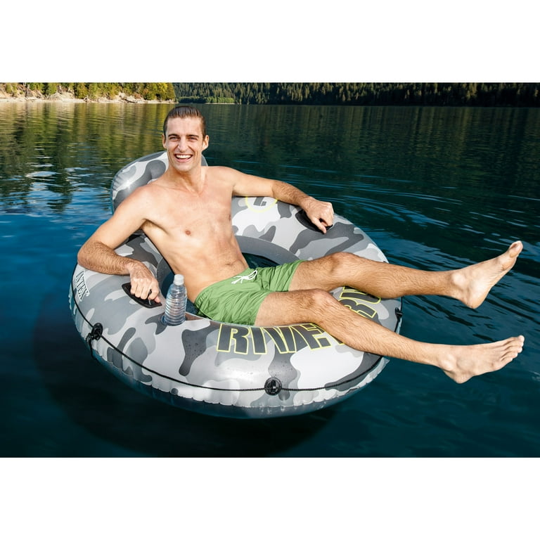 Cup Holder Camo Pool Float Lake Essentials Intex River Run I Camo