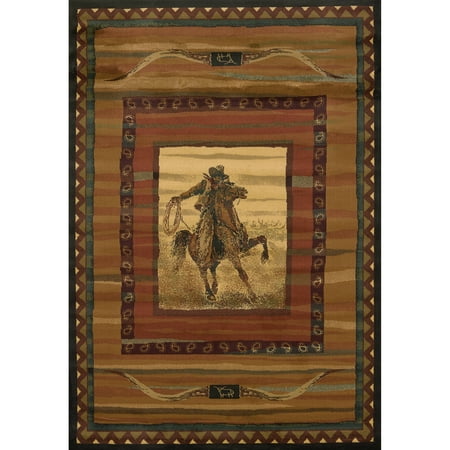 United Weavers Big Timber Sakkie Lodge Woven Polypropylene Area Rug or Runner