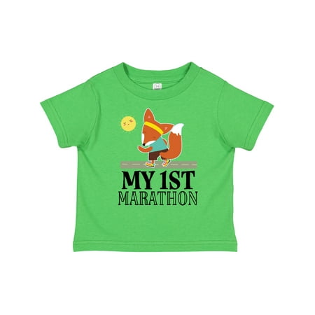 

Inktastic My 1st Marathon Race Running Gift Toddler Boy or Toddler Girl T-Shirt