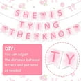 thumbnail image 2 of She's Tying the Knot Banner Pink Bow Princess Bachelorette Party Decoration Banner Pink Coquette Bow Banner for Girls Bachelorette Bridal Shower Engagement Wedding Party Supplies, 2 of 7