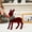 Red#01, variant on weibbin Christmas Reindeer Tabletop Red Flocking Standing Deer Decorations, Indoor Decorative Ornaments for Kitchen Mantle Shelf Office Home Decor